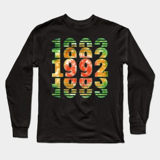 Tie Dye 1992 Birthday Long Sleeve T-Shirt